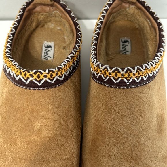 SHEIN SHUZIA Faux Suede Slip On Platform Slippers Size 40 - Picture 5 of 11